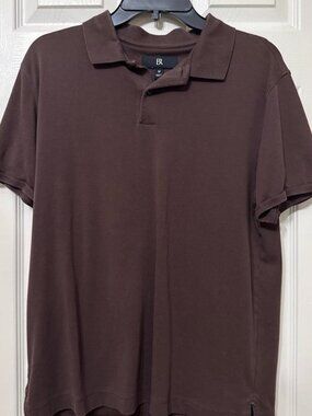 Brown polo shirt with sleeve detail #polo #menswear